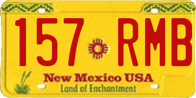 NM license plate 157RMB