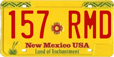 NM license plate 157RMD