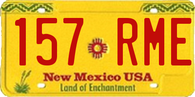 NM license plate 157RME