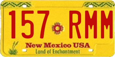 NM license plate 157RMM