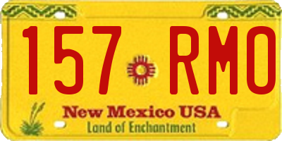 NM license plate 157RMO