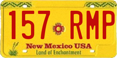 NM license plate 157RMP