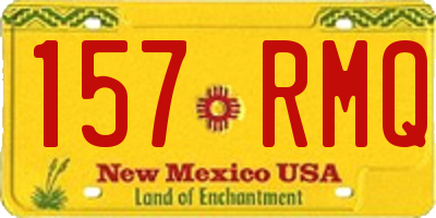 NM license plate 157RMQ