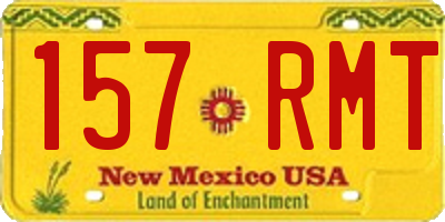 NM license plate 157RMT