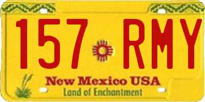 NM license plate 157RMY