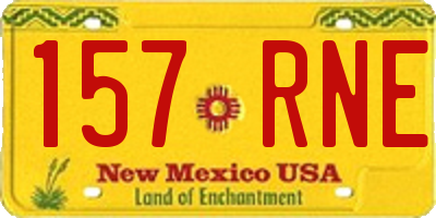 NM license plate 157RNE
