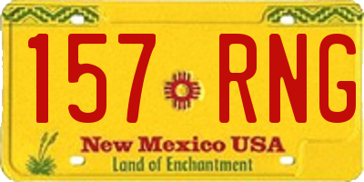NM license plate 157RNG