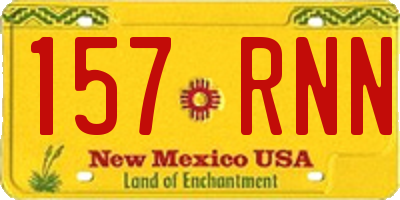 NM license plate 157RNN