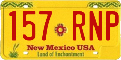 NM license plate 157RNP
