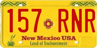NM license plate 157RNR