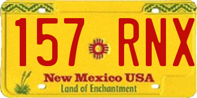 NM license plate 157RNX