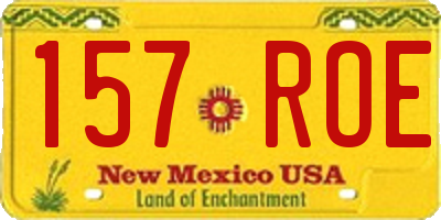 NM license plate 157ROE