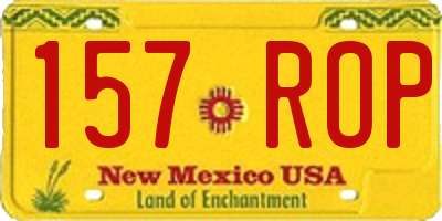 NM license plate 157ROP