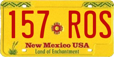 NM license plate 157ROS