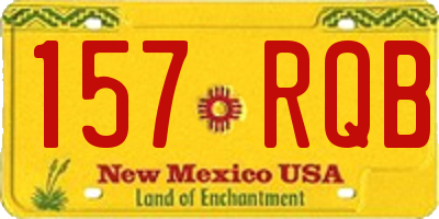 NM license plate 157RQB