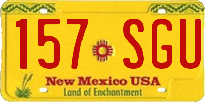 NM license plate 157SGU