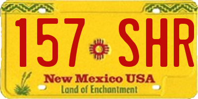 NM license plate 157SHR