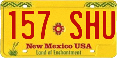 NM license plate 157SHU