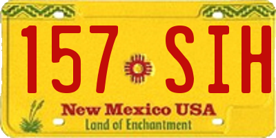NM license plate 157SIH