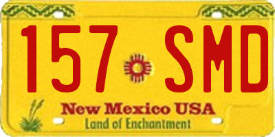NM license plate 157SMD