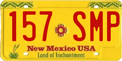 NM license plate 157SMP