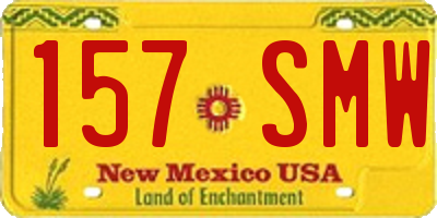 NM license plate 157SMW