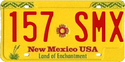 NM license plate 157SMX