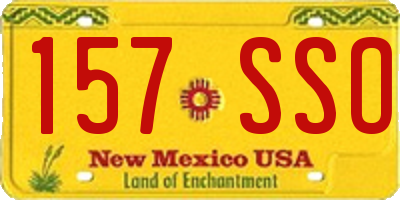 NM license plate 157SSO