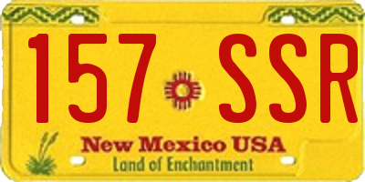 NM license plate 157SSR