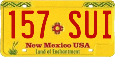 NM license plate 157SUI