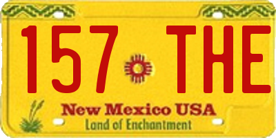 NM license plate 157THE