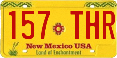 NM license plate 157THR