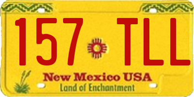 NM license plate 157TLL