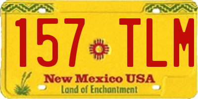 NM license plate 157TLM