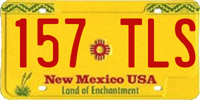 NM license plate 157TLS