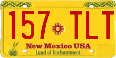 NM license plate 157TLT