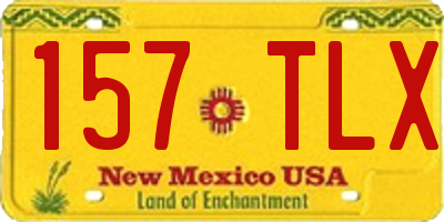 NM license plate 157TLX