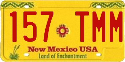 NM license plate 157TMM