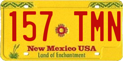 NM license plate 157TMN