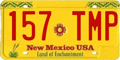 NM license plate 157TMP