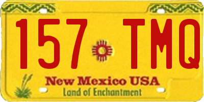 NM license plate 157TMQ