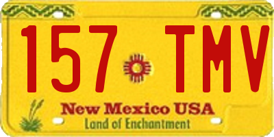 NM license plate 157TMV