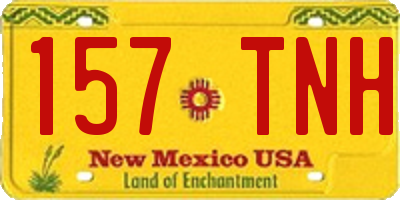 NM license plate 157TNH
