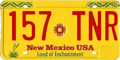 NM license plate 157TNR