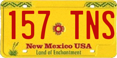 NM license plate 157TNS