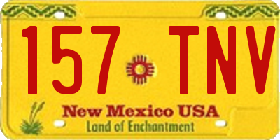 NM license plate 157TNV