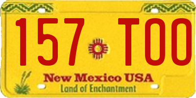 NM license plate 157TOO