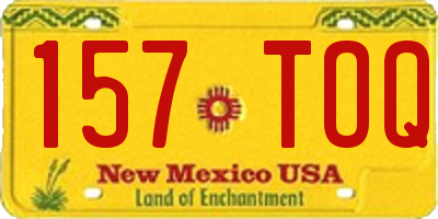 NM license plate 157TOQ