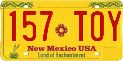 NM license plate 157TOY