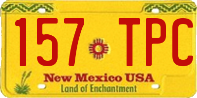 NM license plate 157TPC
